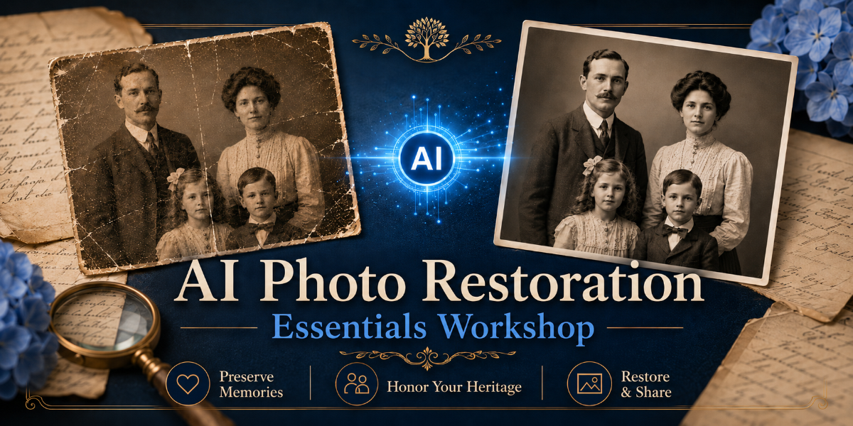 AI Photo Restoration: Essentials Workshop 