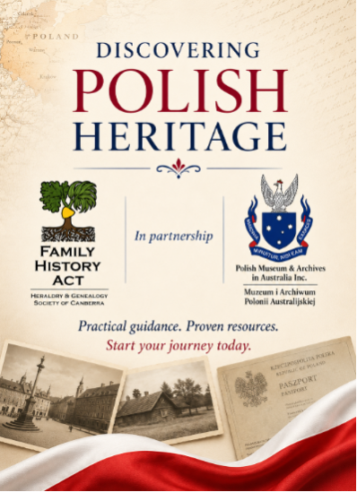 Join us for this beginner’s workshop on 11 Oct to learn how to begin your Polish Heritage research. 